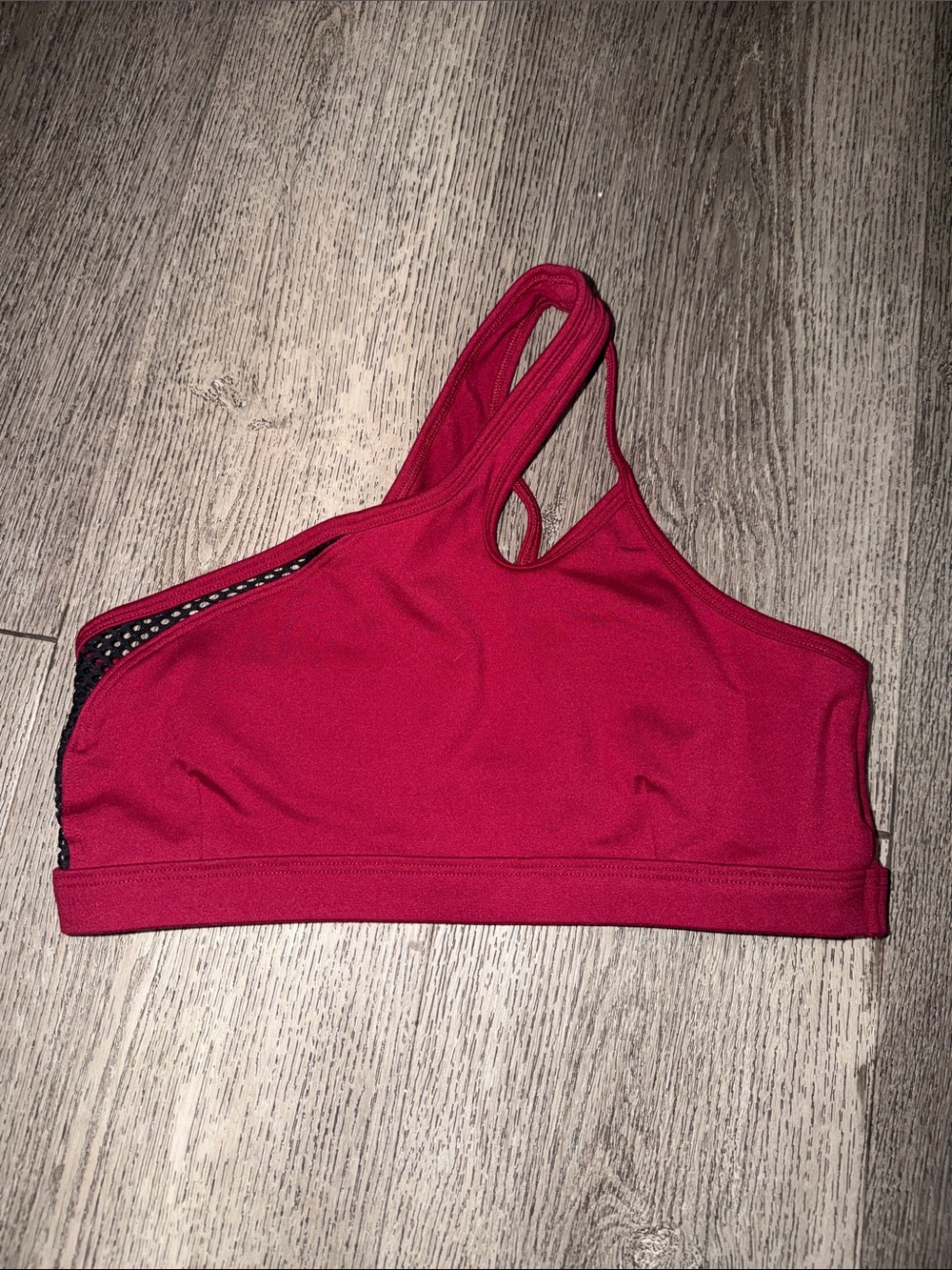 Bombshell sportswear Women’s Asymmetrical Sports Bralette - Burgundy
